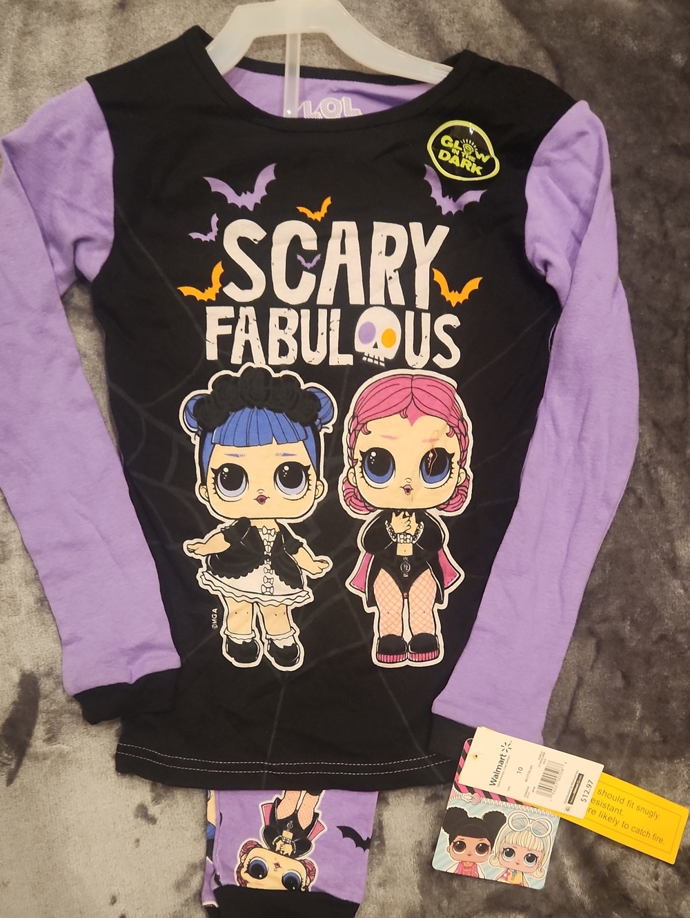 L.O.L. Surprise! Black & Purple Scary Fabulous Pj Set